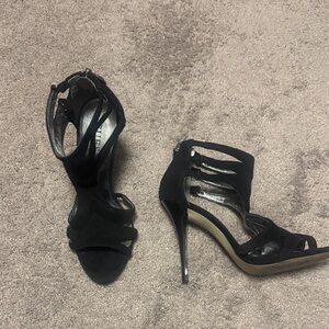 Guess Black Strappy Stiletto Heels